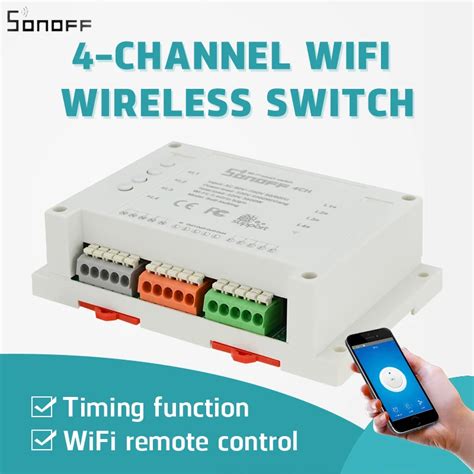 Itead Sonoff 4ch Hot Remote Control Wifi Switch Smart Home Automation 4