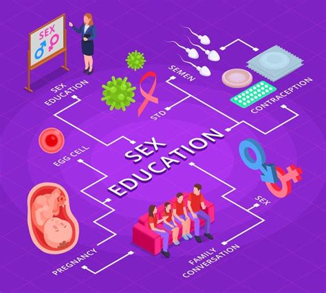 Premium Vector Sex Education Isometric Flowchart