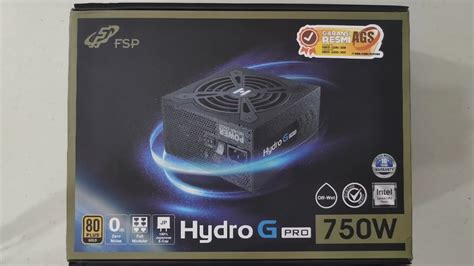 FSP Hydro G Pro 750w 80 Gold Unboxing Only YouTube