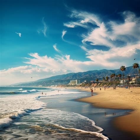 Premium Photo | Very nice california beaches image Generative AI