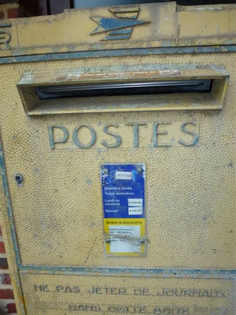 BOITE AUX LETTRES ancienne PTT LA POSTE réformée art populaire DEJOIE