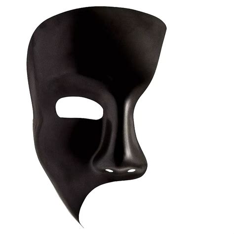 Black Phantom Mask 4 12in X 8 12in Party City