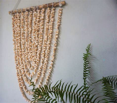 Gading Nude Shell Boho Hanging Decor Sea Shell Cristmas Wall Hanging Nude Shells Beach House