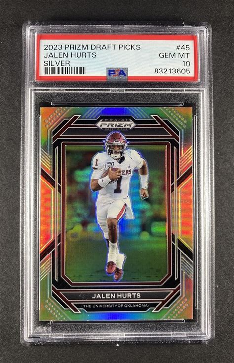 Panini Prizm Draft Picks Silver Prizm Jalen Hurts For Sale