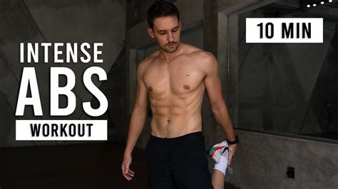 10 Min Intense Ab Workout No Equipment Youtube