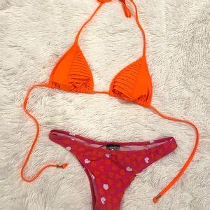 Neon Hearts Bikini Gem