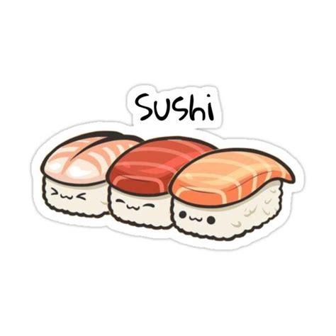 Cute Sushi Sticker For Sale By Animalcrossingx In 2023 Cute