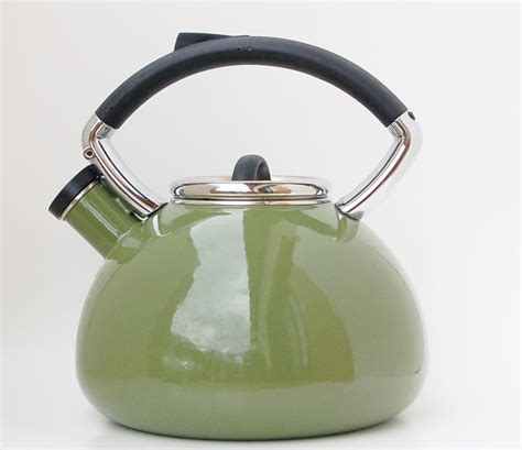 Olive/Avocado Green Tea Kettle Copco by BehindTheHiddenDoor