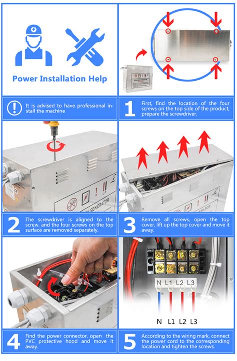 Powerful Steam Room Machine , Steam Room Generator With Auto Drain Valve