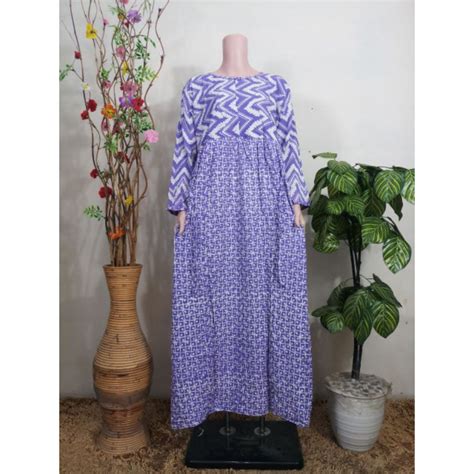 Jual Ld Cm Longdres Daster Huza Batik Pekalongan Ll L Wiru