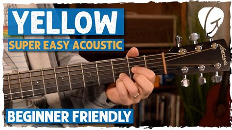 Coldplay Yellow Super Easy Acoustic Guitar Lesson Tutorial Chords