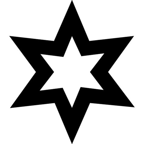 Hexagram Outline Icon Svg Png Free Download