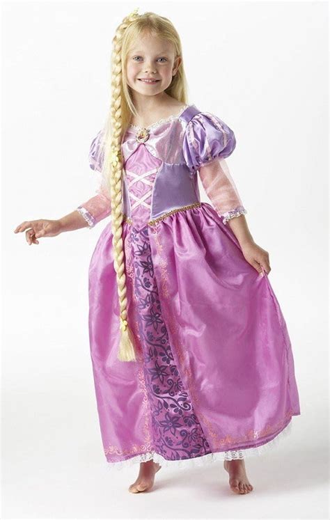 RUBIES Costume Per I Bambini Rapunzel Tangled Deluxe Tra Cui Parrucca