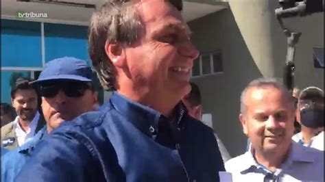 Sem M Scara Bolsonaro Desembarca Em Mossor E Cumprimenta Apoiadores