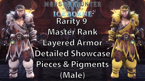 Mhw Iceborne All Rare Master Rank Layered Armor Male Version As Of