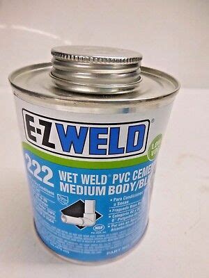 NEW EZ WELD CEMENT 16 OZ BLUE SCHEDULE 40 AND 80 22203 EBay