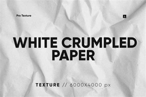 White Crumpled Paper Texture Graphic By Ccpreset Creative Fabrica