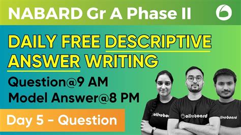 Day Question Descriptive Answer Writing For Nabard Grade A Phase