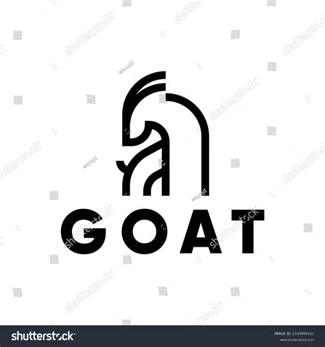 Simple Outline Horned Goat Logo Vector Stock Vector (Royalty Free) 2194899101 | Shutterstock