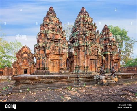 Banteay Srei Temple Cambodia Stock Photo Alamy