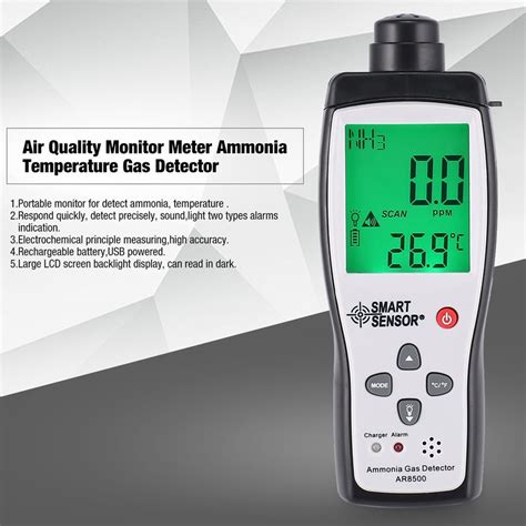 High Quality Portable Ammonia Gas Detector Nh Alarm Detector Meter