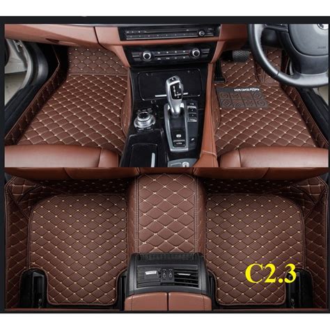 Proton X X X Luxury Carpet Pu Leather Coil Mat Floor Mat D