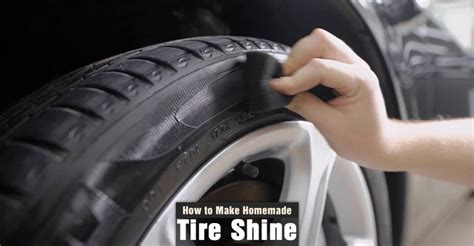 How To Make Homemade Tire Shine It Is Easier Than You Think