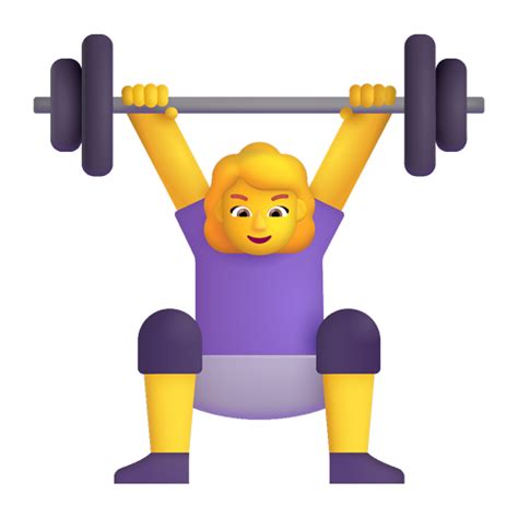 🏋️‍♀️ Mulher Levantando Peso Emoji