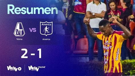 Tolima vs América de Cali Resumen y goles Liga BetPlay Dimayor