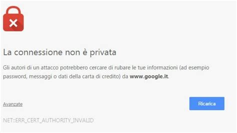 Risolvere L Errore La Connessione Non Privata Su Chrome Navigaweb Net