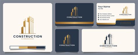 Construction Visiting Card Design