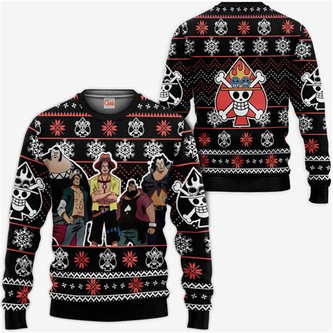 Ace Spade Pirates Ugly Christmas Sweater Anime Xmas Gifts One Piece ...