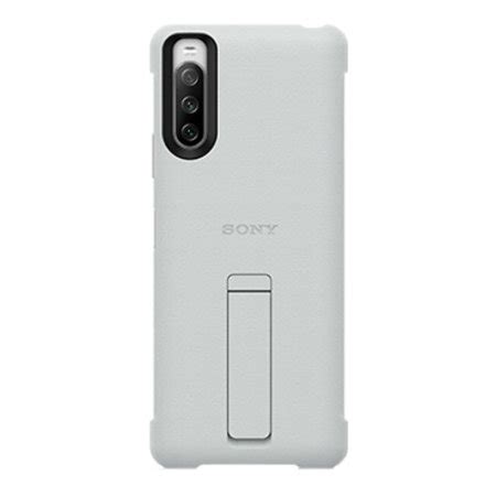 Official Sony Xperia Iii Style Cover Protective Stand Case Grey