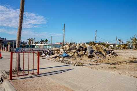 Debris Laying On The Streets Of Fort Myers Beach Hurricane Ian