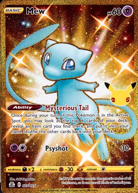 Pokemon Celebrations Full Art Mew Tcg Vcp Price Guide