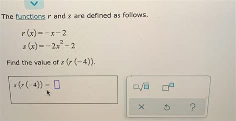 Solved The Functions R And S Are Defined As Follows Chegg