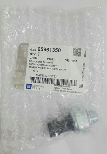 Sensor Valvula Presion Aceite Aveo Optra Todos Original Mercadolibre