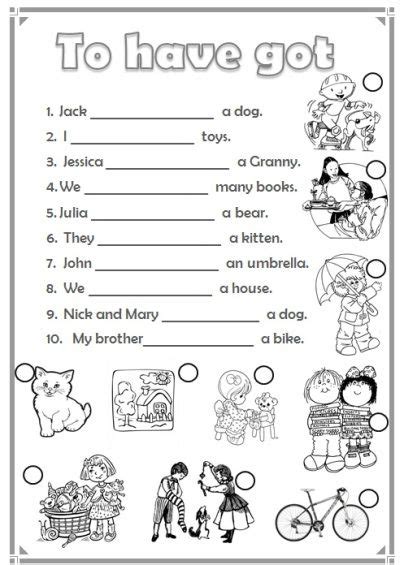 To Have Got Screenshot English Primary School English