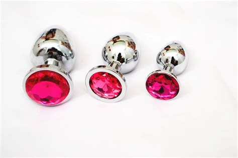 Brinquedos Anal Tamp O De A O Inoxid Vel Cristal Plug Anal Remov Vel
