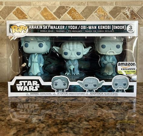 Funko Pop Star Wars Across The Galaxy Force Ghost 3 Pack Anakin