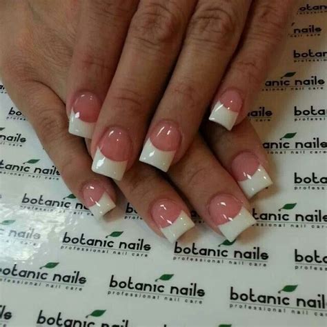 Square Short White Tip Acrylic Nails Canvas Nexus