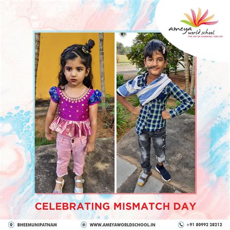 Celebrating Mismatch Day Ameya World School