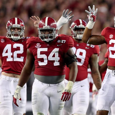 Alabama Football Initial Predictions For The Tides 2017 Depth Chart