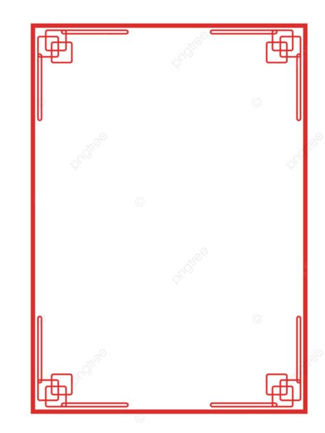 빨간색 새로운 중국 스타일 대칭 테두리 벡터 테두리 경계 테두리 중국풍 Png 일러스트 및 벡터 에 대한 무료 다운로드