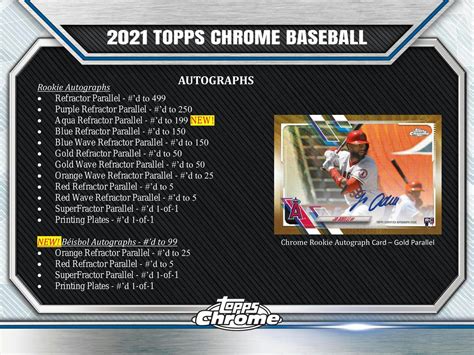 2021 Topps Chrome Baseball Hobby Jumbo Box Da Card World