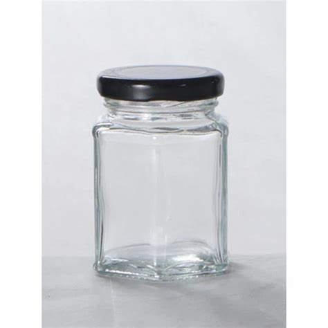 Food Grade Metal Cap 100 Ml Hexagon Glass Jar At Rs 57piece In Firozabad Id 23551377955