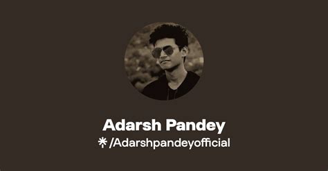 Adarsh Pandey Twitter Instagram Facebook Linktree