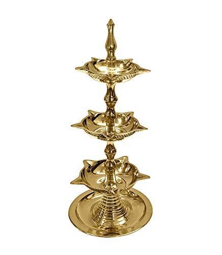 Brass Kapoor Aarti Diya With Wooden Handle Artofit