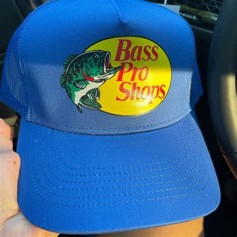 Bass Pro Shops Accessories Nwt Bass Pro Shop Mesh Back Trucker Hat Cobalt Blue Osfm Poshmark