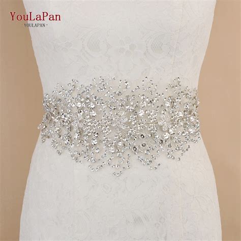 Youlapan Sh Wedding Dress Belt Rhinestone Belt For Women Dress